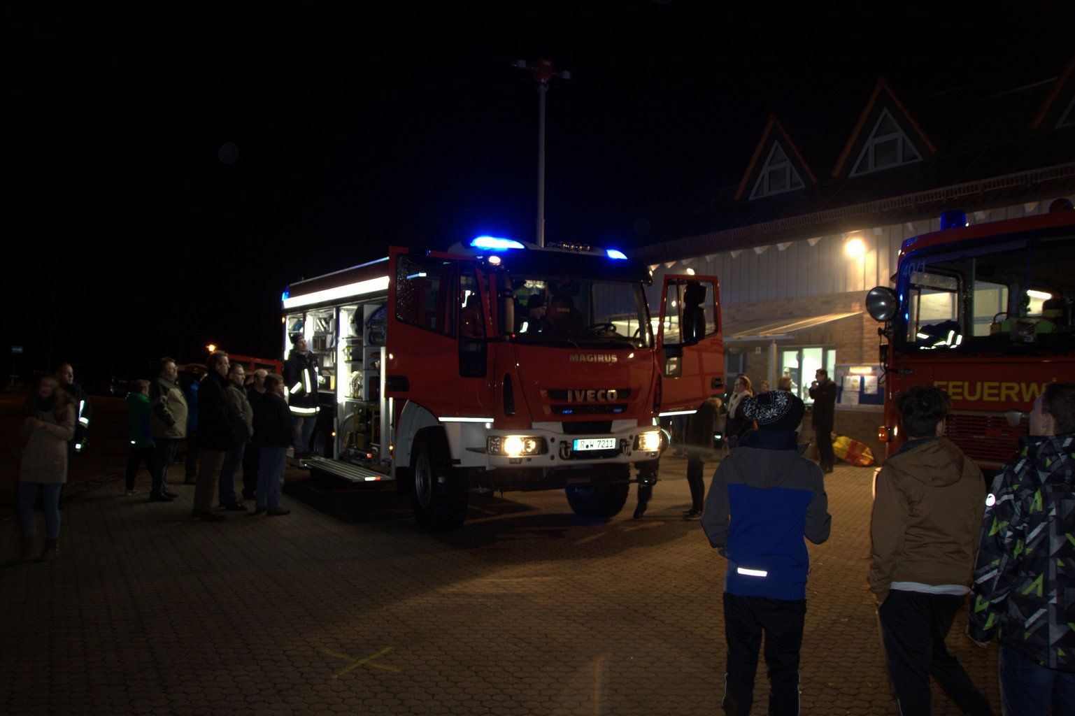 Ankunft TLF am Gerätehaus