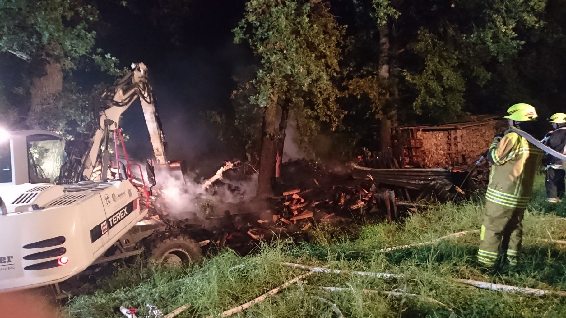 Brand Freifläche bei Thannhausen