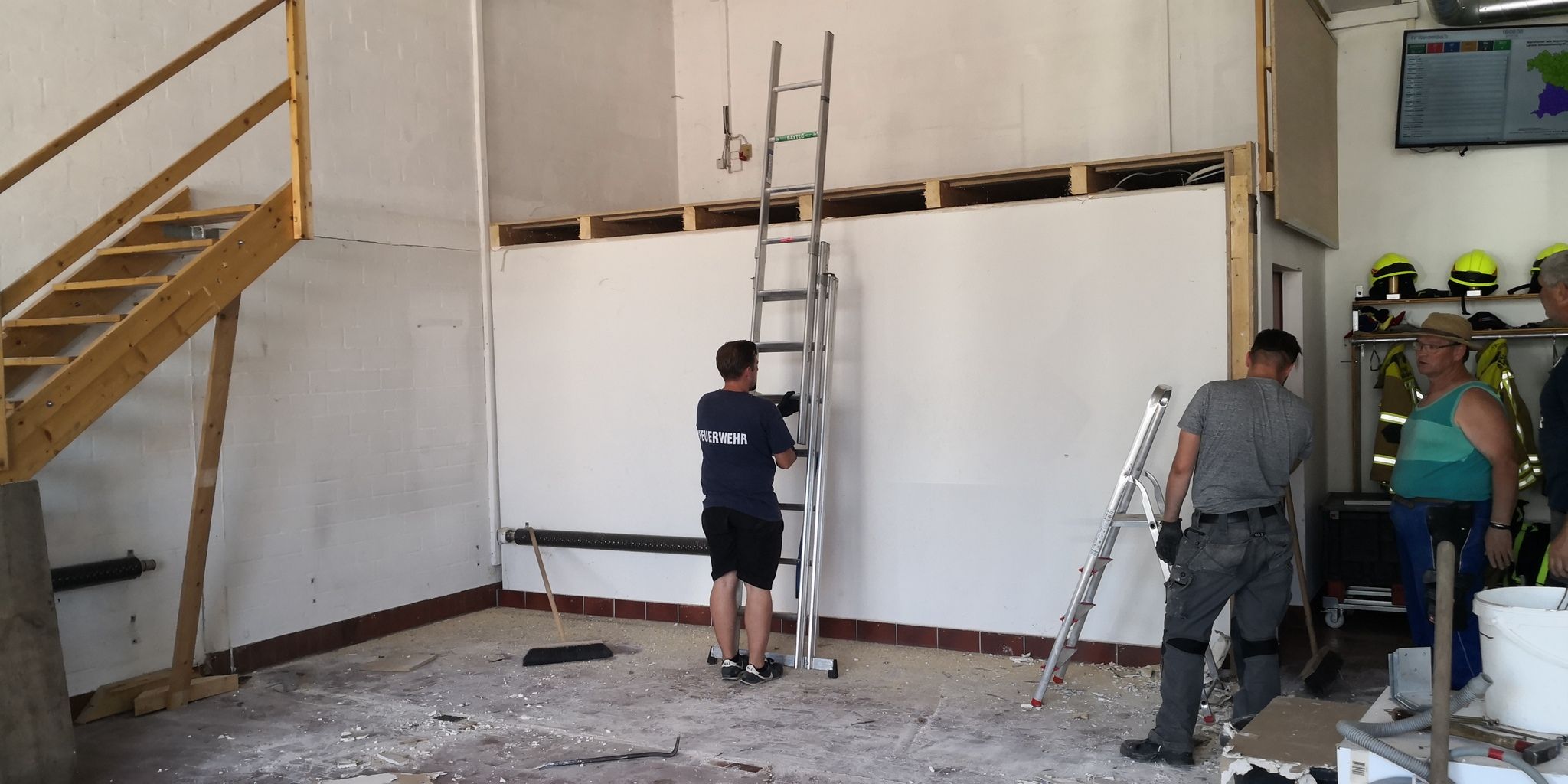 Umbauarbeiten im Gerätehaus