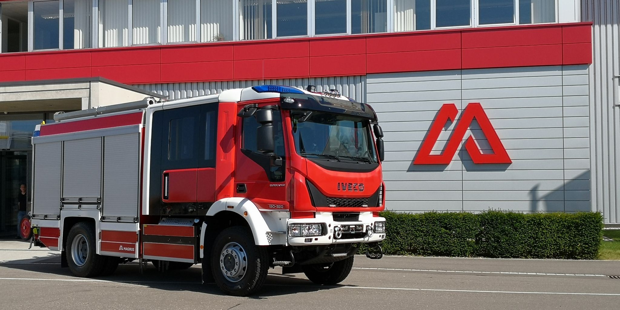 Abholung HLF20 bei Magirus
